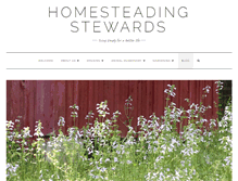 Tablet Screenshot of homesteadingstewards.com